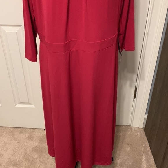 London Times Women’s Plus Fit & Flare Dress - Picture 4 of 12